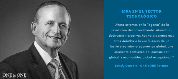 SANDY GARRETT: oportunidades de M&A que rebosan en el sector tecnológico