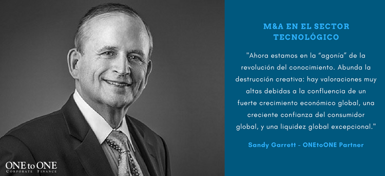 SANDY GARRETT: oportunidades de M&A que rebosan en el sector tecnológico